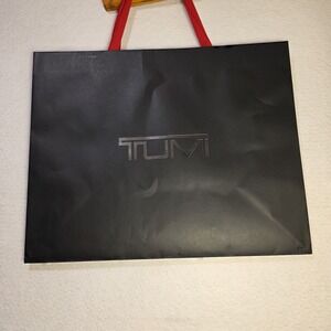 Tumi‎ Jumbo Shopping Bag Heavy Paper Gift Organizer Black 18.5"x23"x11"